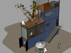 集裝箱住宅創意設計: Container Home