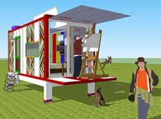 集裝箱房車設計創意: 幸福哈達