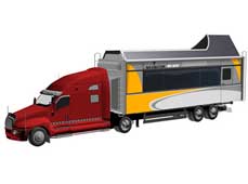 集裝箱房車設計創意: 可變形房車