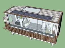 集裝箱房車設計創意: 組合式集裝箱