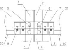 用于集裝箱建筑單元模塊多層或高層建筑的連接結構