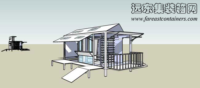 帶天窗的變形小屋,二手集裝箱貨柜,集裝箱活動房,住人集裝箱房屋