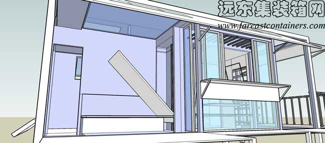 帶天窗的變形小屋,二手集裝箱貨柜,集裝箱活動房,住人集裝箱房屋