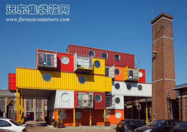 英國布萊頓臨時(shí)居所,集裝箱活動房屋,住人集裝箱