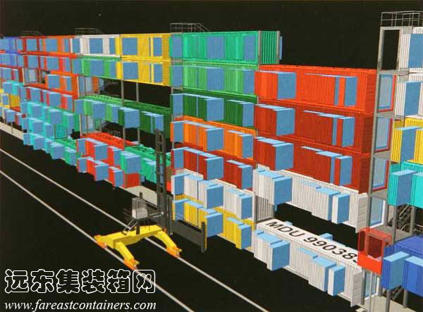 MDU 建造體系外觀透視圖,集裝箱房屋,集裝箱建筑,集裝箱住宅,集裝箱活動房,住人集裝箱