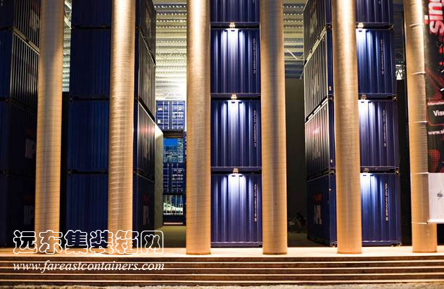 坂茂設(shè)計(jì)的紙筒與集裝箱相結(jié)合的建造體系,集裝箱房屋,集裝箱建筑,集裝箱住宅,集裝箱活動(dòng)房,住人集裝箱