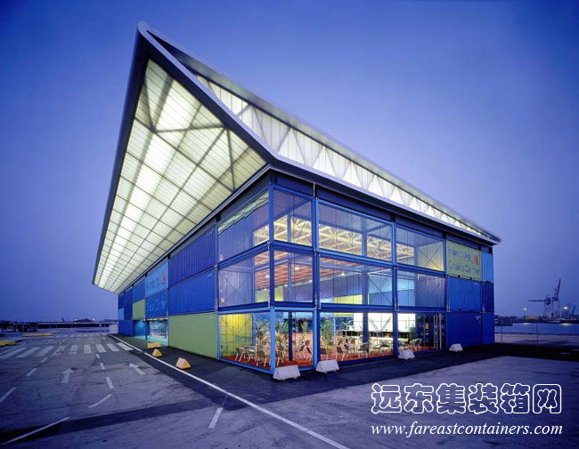 德國漢堡的 HH Cruise Center 終點(diǎn)站使用了附加桁架等構(gòu)件建造屋頂,集裝箱房屋,集裝箱建筑,集裝箱住宅,集裝箱活動(dòng)房,住人集裝箱