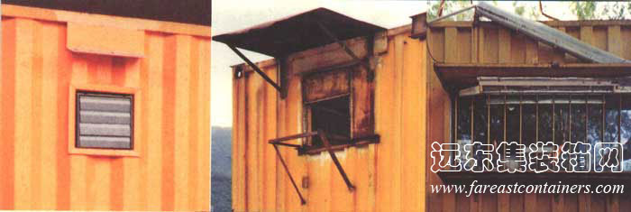 集裝箱建筑的開(kāi)啟和表面材料,集裝箱房屋,集裝箱住宅,集裝箱活動(dòng)房,住人集裝箱