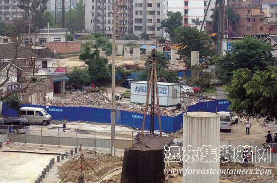 集裝箱房屋當?shù)?大橋工程受阻,集裝箱活動房,住人集裝箱,集裝箱建筑,集裝箱住宅