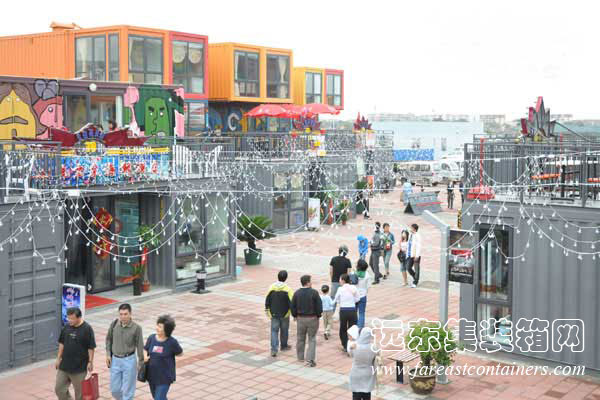 北塘集裝箱海鮮街,集裝箱房屋,集裝箱建筑,集裝箱活動(dòng)房,集裝箱住宅