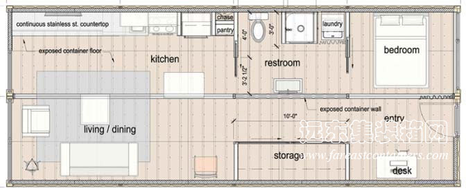 集裝箱公寓室內平面圖,集裝箱建筑,集裝箱房屋,集裝箱住宅,集裝箱活動房,住人集裝箱