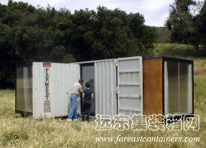 加州理工大學伸縮式集裝箱實驗建筑,集裝箱房屋,集裝箱活動房,住人集裝箱,集裝箱住宅,集裝箱建筑