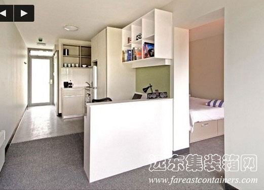 澳洲國立大學集裝箱宿舍室內照片,集裝箱房屋,集裝箱活動房,住人集裝箱,集裝箱住宅,集裝箱建筑