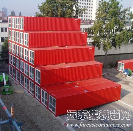 混凝土板式基礎下部排水構造,集裝箱房屋,集裝箱活動房,住人集裝箱,集裝箱住宅,集裝箱建筑