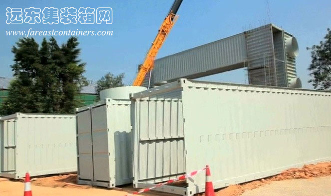 萬科生態集裝箱餐廳施工照片,集裝箱房屋,集裝箱活動房,住人集裝箱,集裝箱住宅,集裝箱建筑