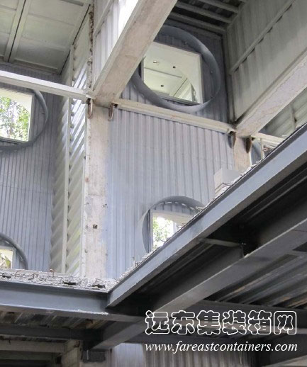 萬科生態集裝箱餐廳施工照片,集裝箱房屋,集裝箱活動房,住人集裝箱,集裝箱住宅,集裝箱建筑