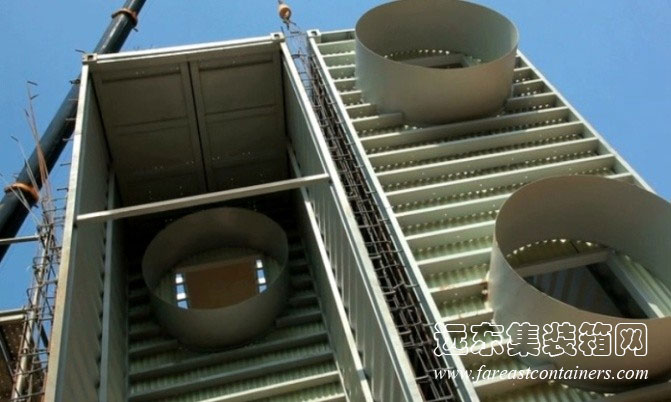 萬科生態集裝箱餐廳施工照片,集裝箱房屋,集裝箱活動房,住人集裝箱,集裝箱住宅,集裝箱建筑