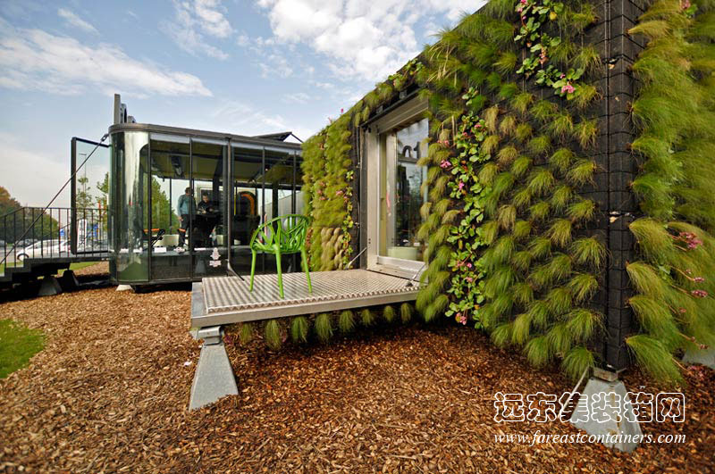 HUB 01 集裝箱學生宿舍的整體外觀,集裝箱房屋,集裝箱建筑,集裝箱住宅