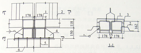 箱底角件底座與基礎的連接,集裝箱組合房屋