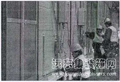 加緊建造中的日本賑災集裝箱住宅