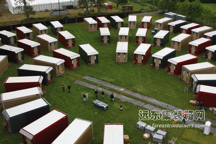 規模化的Flexotels可折疊式集裝箱酒店