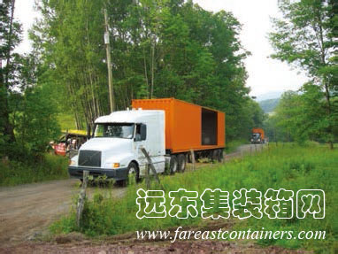 將集裝箱運輸到所在地