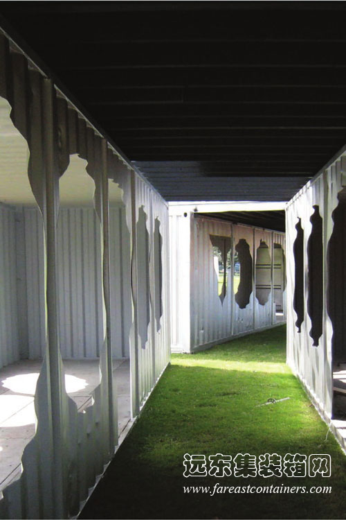 集裝箱建筑： VOODOO 集裝箱活動室的室內