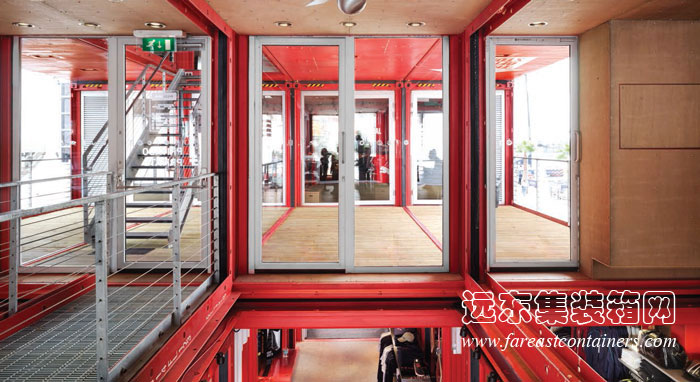 商業集裝箱建筑:彪馬城的內部
