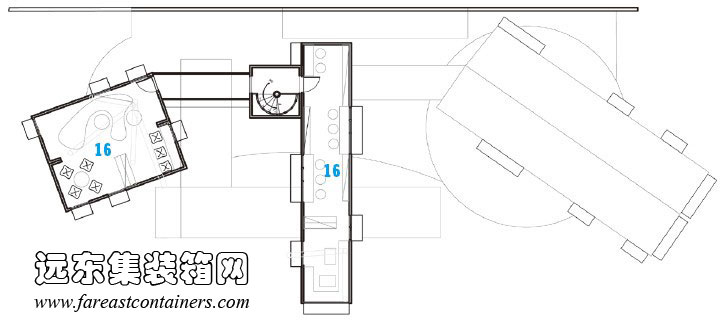 Contertainer 集裝箱社區(qū)中心三層平面圖