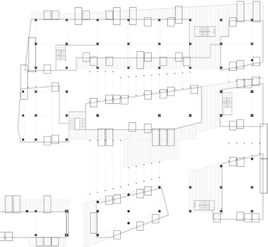 SANLITUN SOUTH 三里屯南區集裝箱建筑四層平面圖