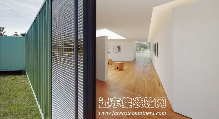 集裝箱建筑: Triskelion 集裝箱美術館的內部